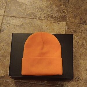Bright Orange Knit Hat- NWOT